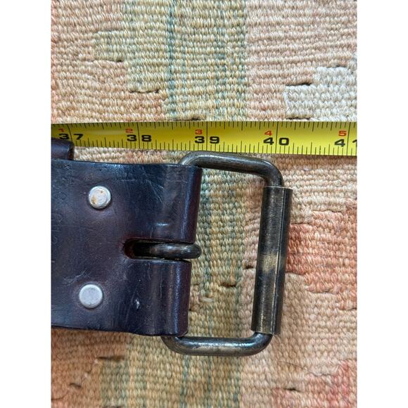 Vintage GE Leather Utility Tool Belt Made in Mexico CC-526-GE Weyerhaeuser Belt - Picture 9 of 14